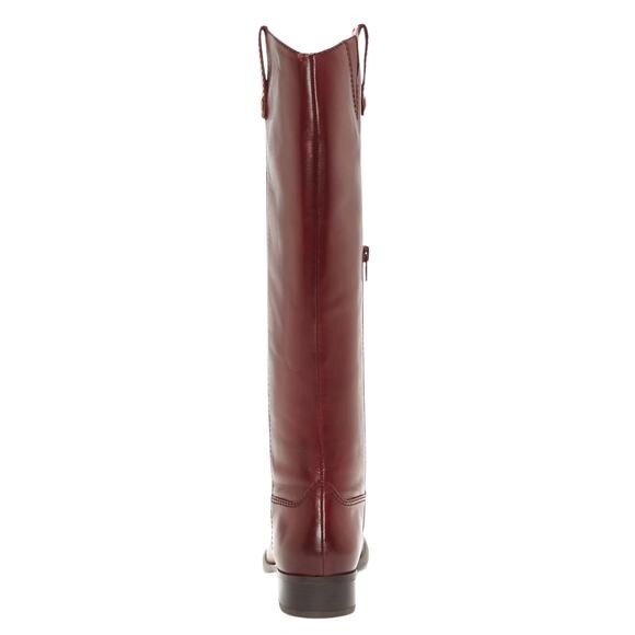 INC Women's Fawne Leather Wide Calf Riding Boots Burgundy Size 9 - Picture 4 of 6